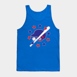 Baseball Helmet and Bat Tank Top